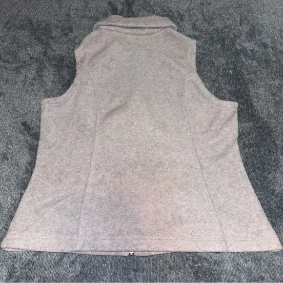 Columbia Women’s Fleece Zip Front Vest in Gray Size Medium - Picture 4 of 5